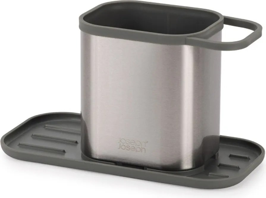 Supporto per detersivo color argento lucido in metallo Duo Steel – Joseph Joseph