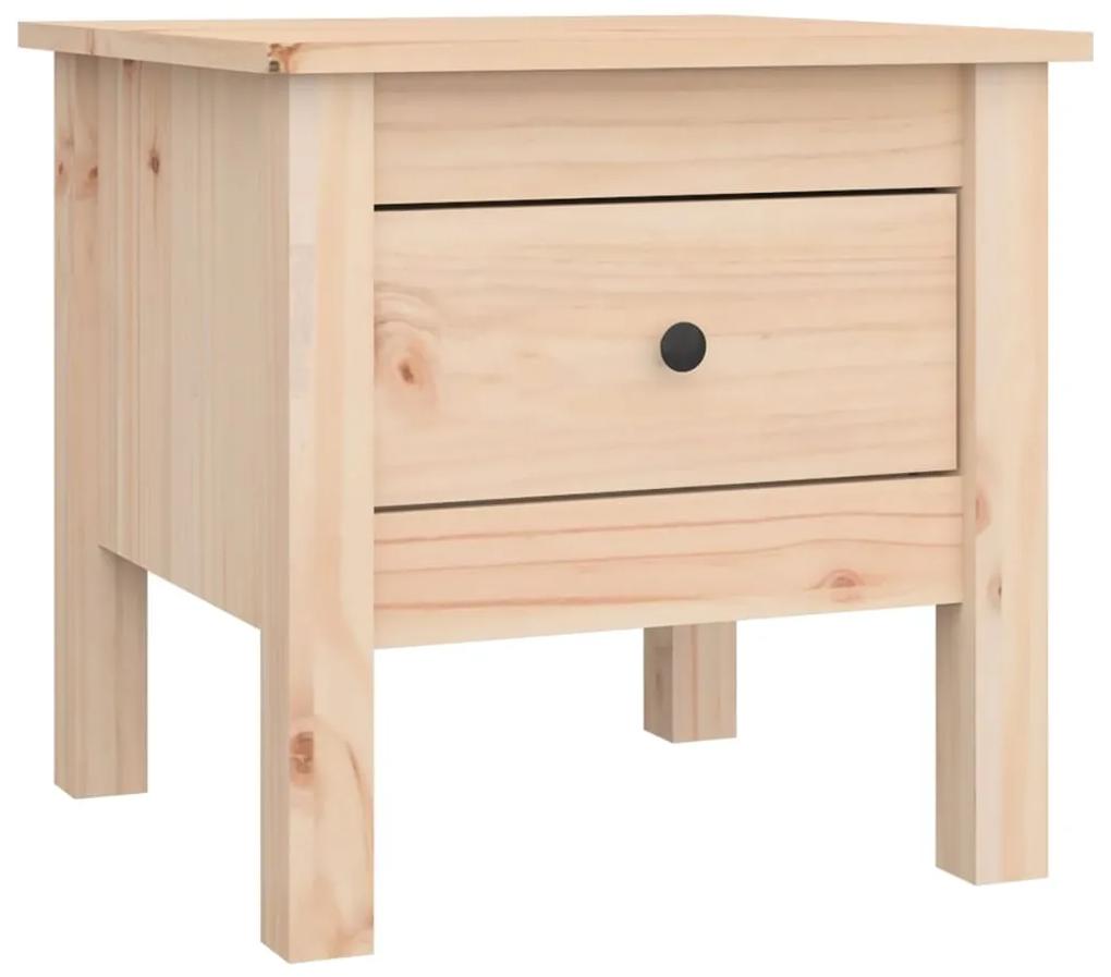Tavolini 2 pz 40x40x39 cm legno massello di pino
