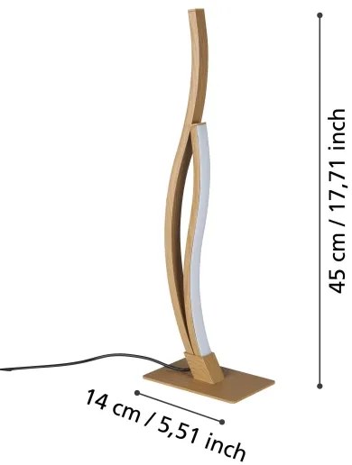 Eglo 901213 - Lampada da tavolo LED GRISOLIA LED/12W/230V 4000K beige