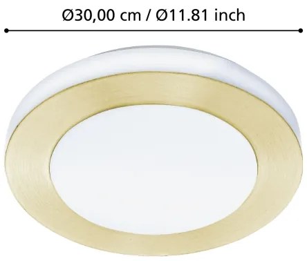 Eglo 900369 - Plafoniera LED da bagno CARPI LED/10,8W/230V IP44