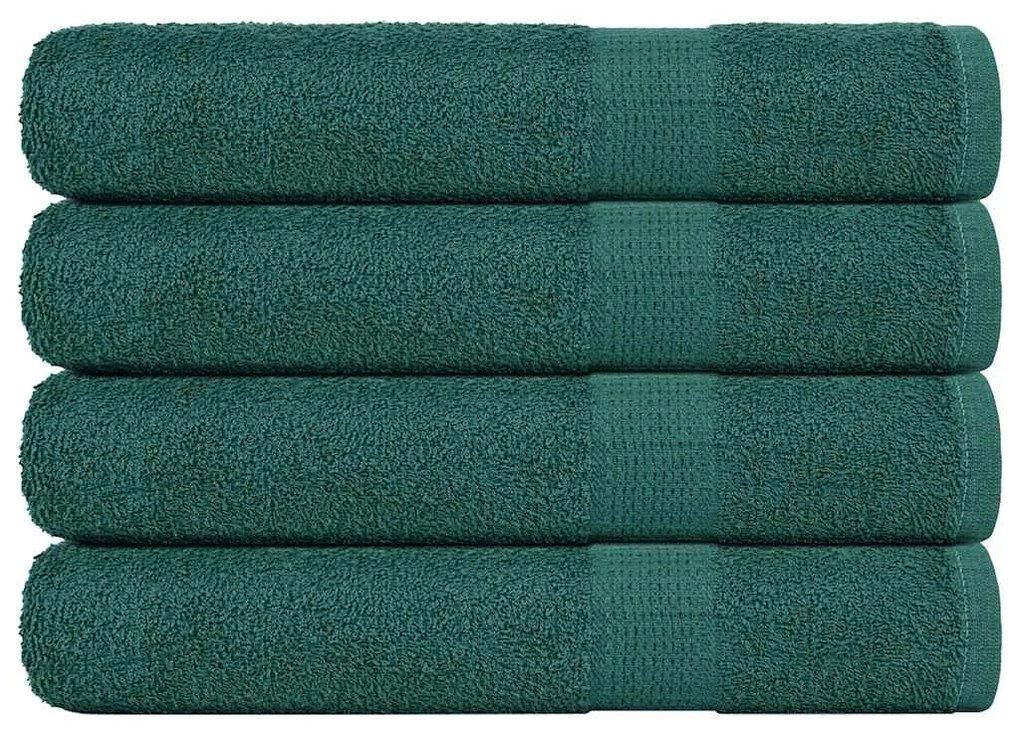 Asciugamani 4 Pz Verde 100x200 Cm 360 G/m² 100% Cotone /