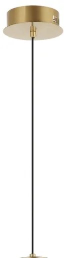 Lampadario LED sospeso ZING LED/19W/230V, finitura oro