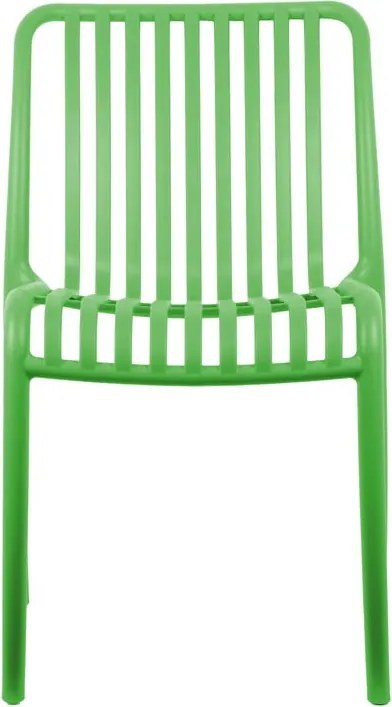 Sedia da pranzo verde in plastica Glee – Leitmotiv