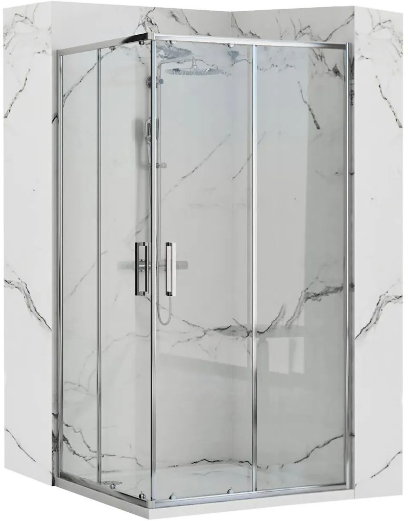 Rea Punto box doccia 80x80 cm quadrato cromo lucida/vetro trasparente REA-K0863