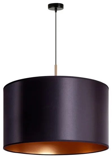 Duolla - Lampadario a sospensione con filo CANNES 1xE27/15W/230V diametro 50 cm nero/rame