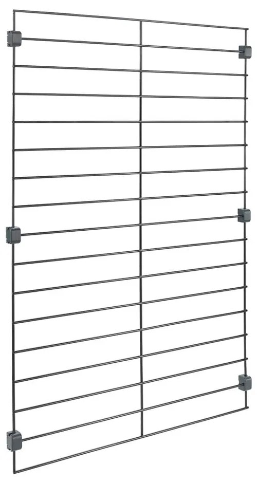 Staffa in metallo nero per scaffalatura modulare Mural - Metaltex