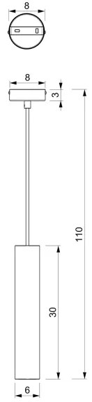 Lampadario a sospensione con filo RAITO 1xGU10/8W/230V ottone