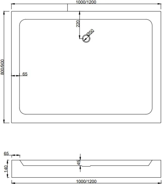 Mexen Apia cabina doccia scorrevole 120 x 90 cm, trasparente, nera + piatto doccia Rio - 840-120-090-70-00-4510