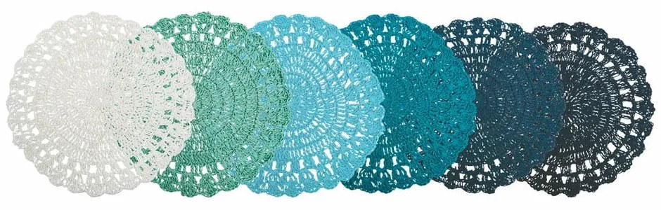 Tovaglietta di carta 6 pz ø 38 cm Uncinetto - VDE Tivoli 1996