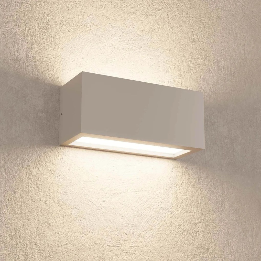 Applique Band Design - E27 Grigia Bidirezionale IP65 per Esterni