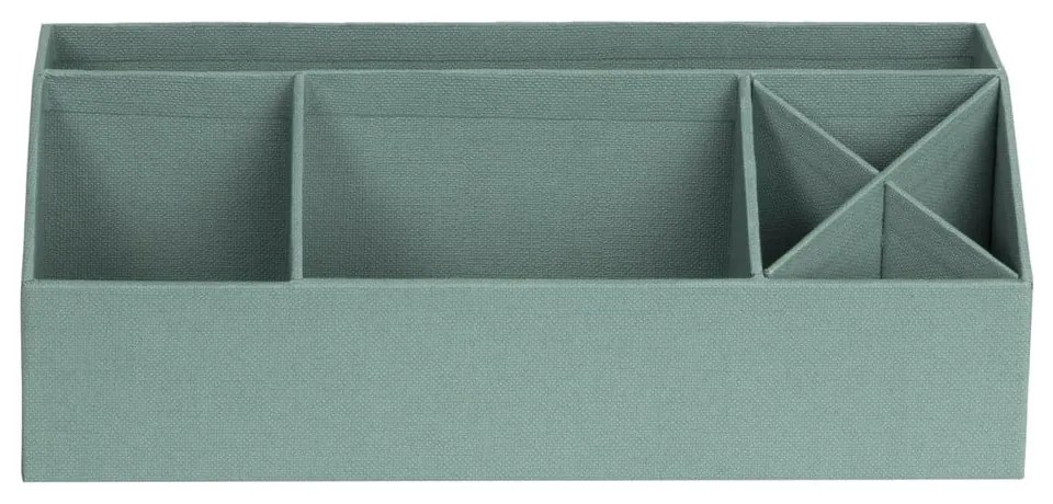 Organizer verde in cartone per cancelleria Elisa Canvas Paper Laminate – Bigso