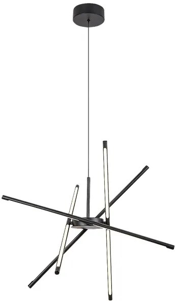 Rabalux 72338 - Lampadario LED a sospensione con filo HENLI2 LED/40W/230V 3000K nero