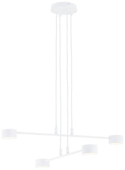 Lampadario a sospensione con filo MODUS 4xGX53/10W/230V bianco