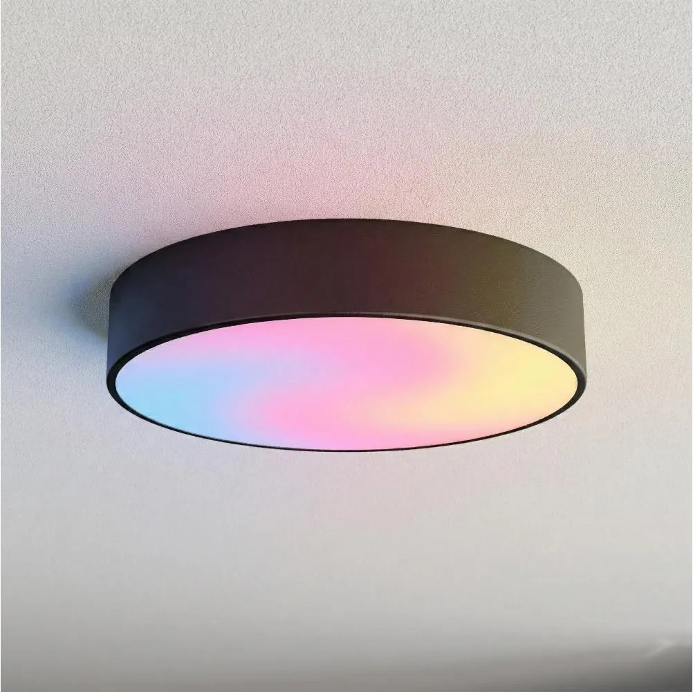 Brilagi - Plafoniera da soffitto LED RGBW dimmerabile CLARE 3xE27/9W/230V Wi-Fi nera