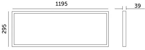 Pannello a plafone LED BRISBANE LED/36W/230V 4000K 29,5x119 cm bianco