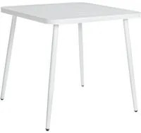 Tavolo In Alluminio 82x82 Bianco BIZZOTTO LENNIE Arredo Esterno