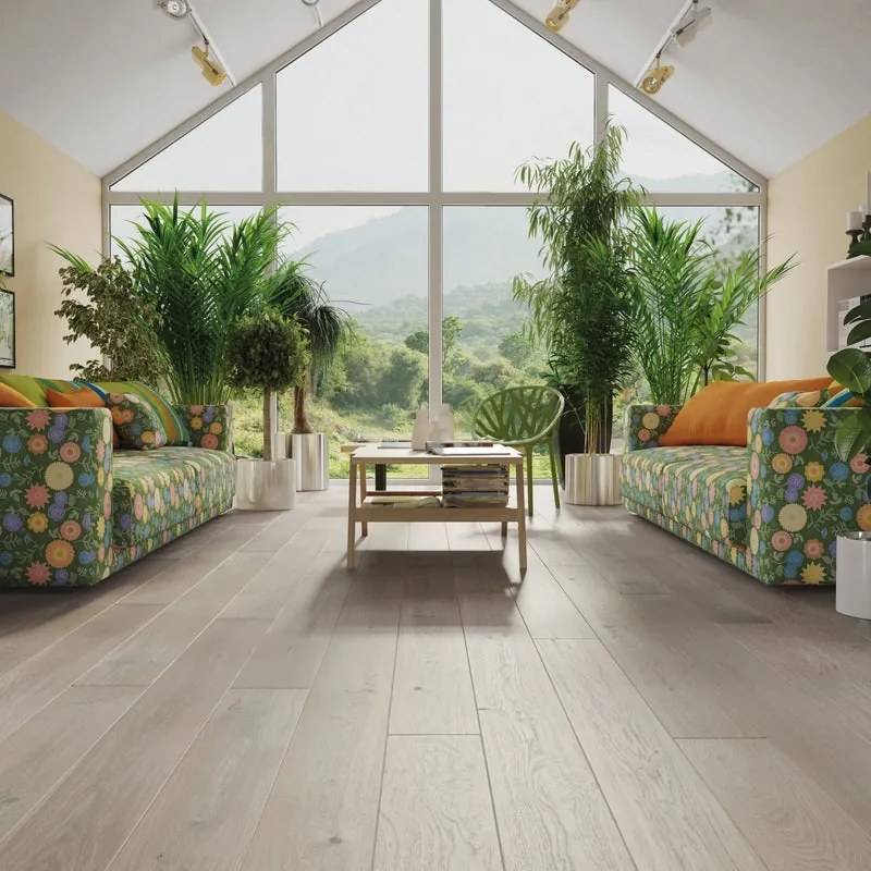 Parquet multistrato forte XL in rovere irlandese verniciato e spazzolato family sp. 14/2.5 mm 1.37 m²