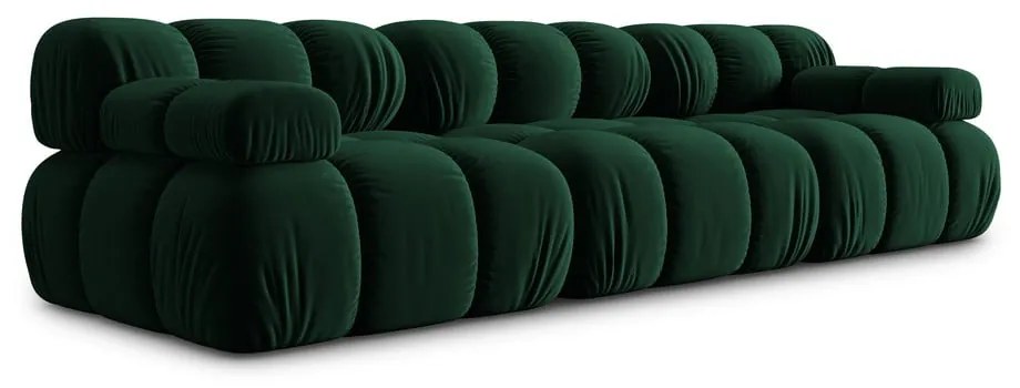 Divano in velluto verde 282 cm Bellis - Micadoni Home