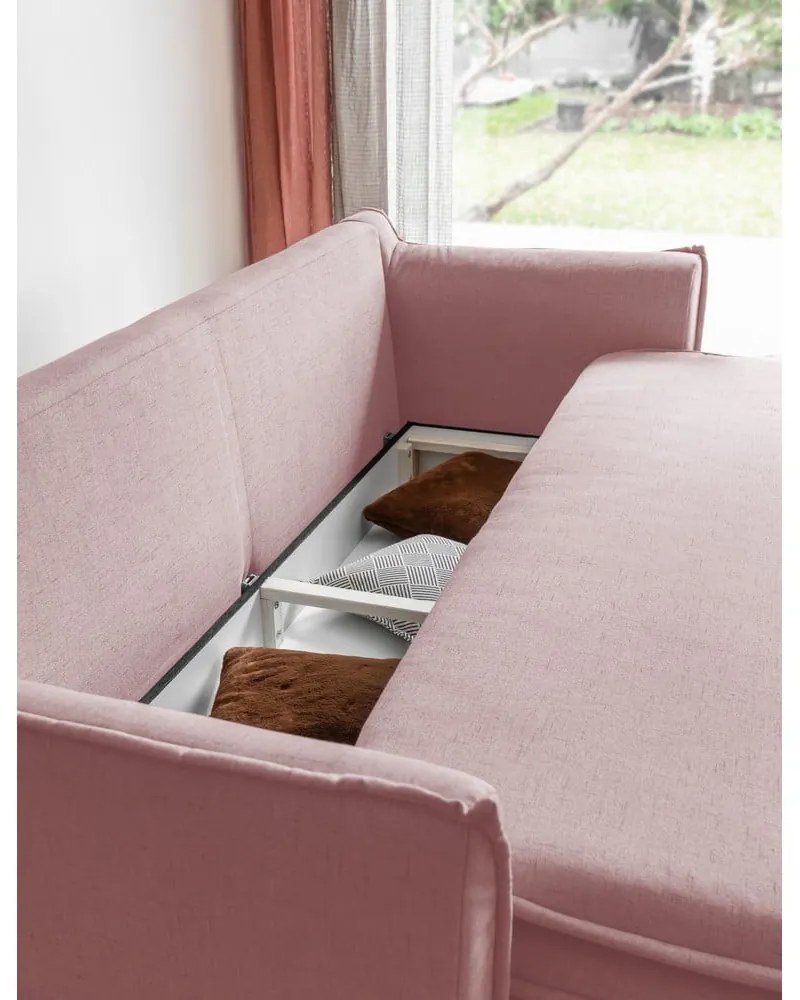 Divano rosa chiaro 225 cm Charming Charlie - Miuform