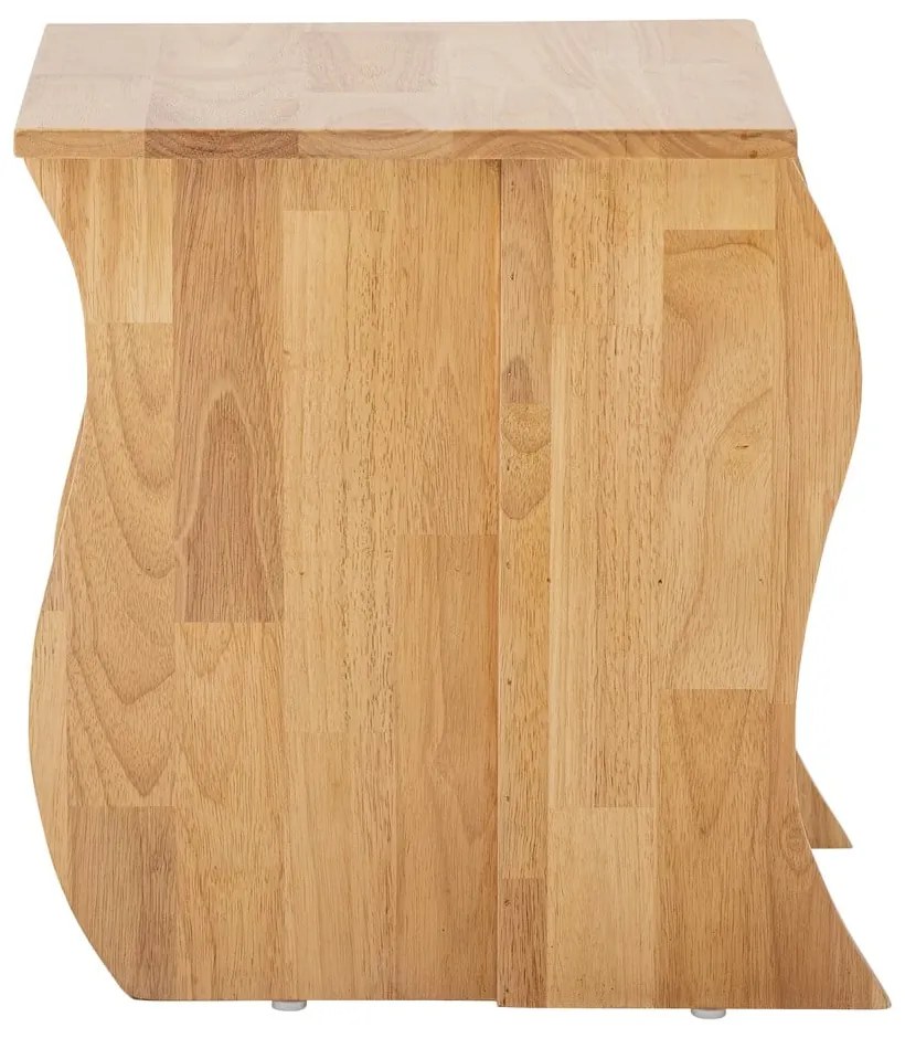 Sgabello in legno di gomma in colore naturale Bark - Bloomingville