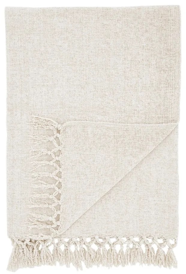 Coperta color crema in ciniglia 130x170 cm Wilson – Catherine Lansfield