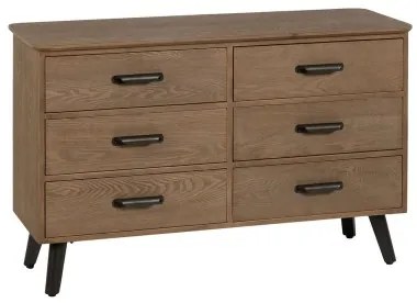 Credenza PAUL Nero Naturale 120 x 41 x 77 cm