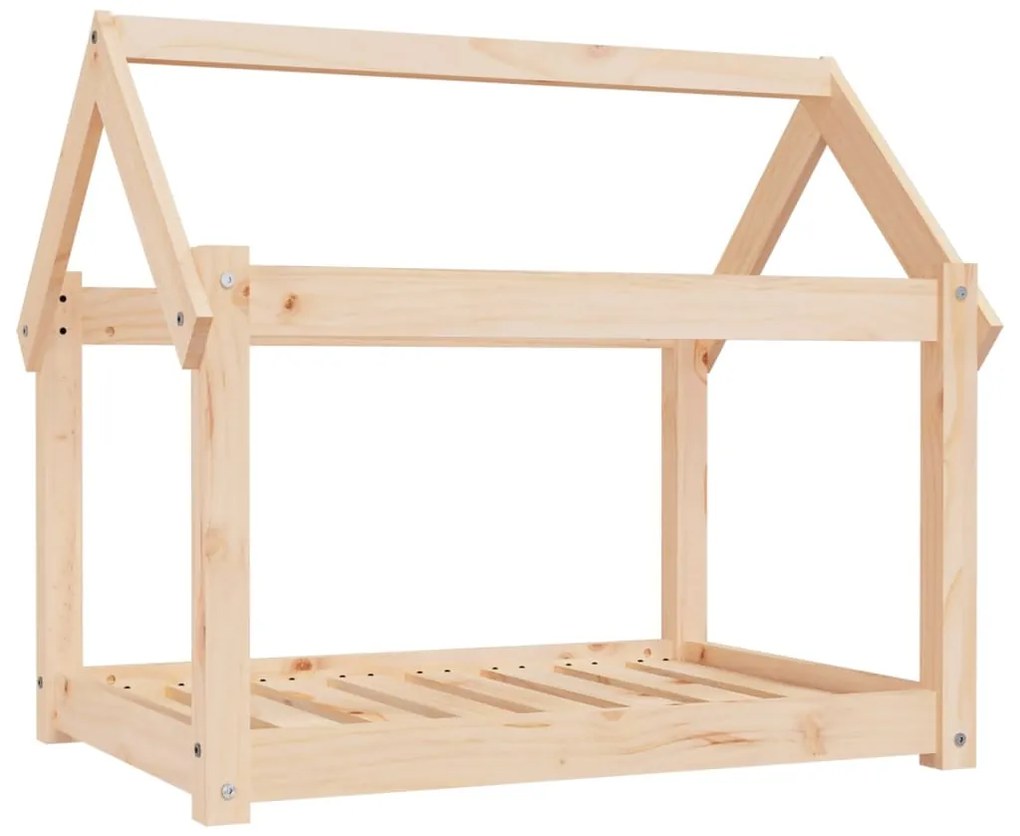 Cuccia per cani 81x60x70 cm in legno massello di pino