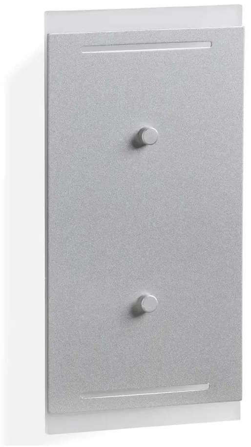 Telefunken 307704TF - Applique a LED da esterno 2xLED/3W/230V IP44 argento