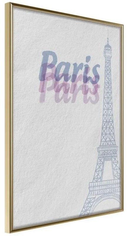 Poster  Pastel Paris  Cornice Quadri Cornice d'oro, Larghezza x Altezza Home decor 30x45