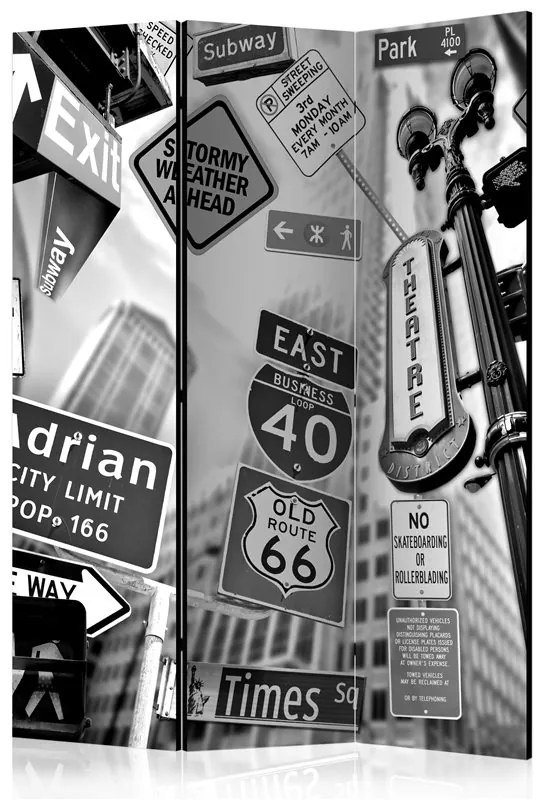Paravento Roads to Manhattan [Room Dividers]