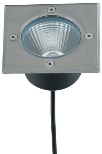 Faro a incasso calpestabile led walk acciaio quadrato 12w 1500lm 40...