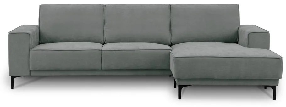 Divano angolare in grigio scuro (con penisola a destra) Copenhagen – Scandic