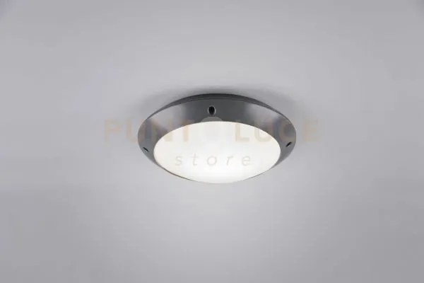 Camaro plafoniera da esterno metacrilato antracite d. 26cm ip54 1 l...