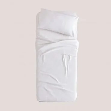 Coperta Multiuso In Cotone Waffle (150x220 Cm) Bimba Bianco - Sklum