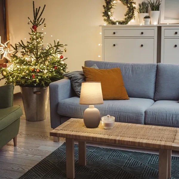 Aigostar - Lampada da tavolo 1xE14/40W/230V grigio