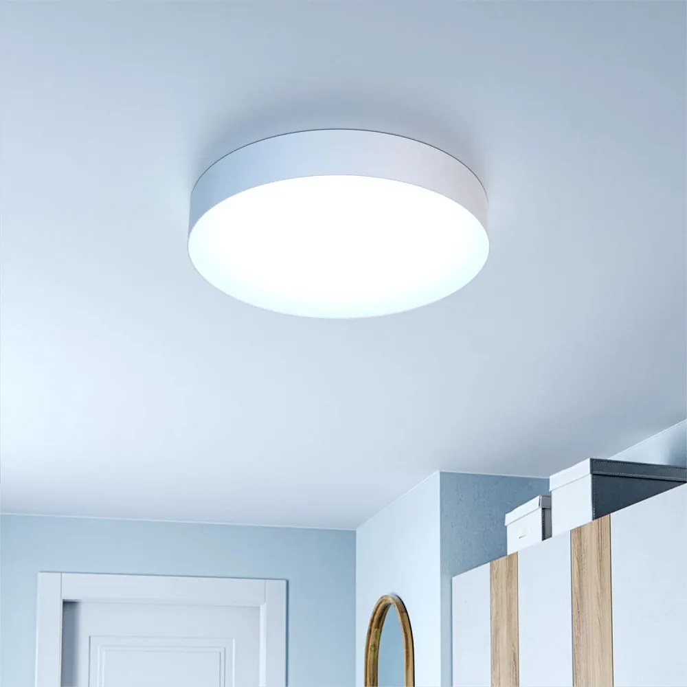 Plafoniera LED Rotonda 72W Ø490mm CCT Dimmerabile + Telecomando, Bianca Colore Bianco Variabile CCT