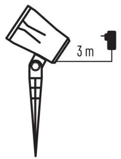 Proiettore LED Natale da esterno LED/3,6W/230V IP44 bianco