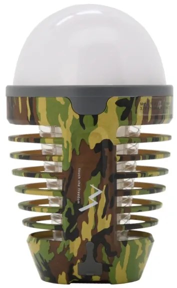Lampada portatile a LED ricaricabile con trappola per insetti LED/2W/3,7V IPX4 camouflage