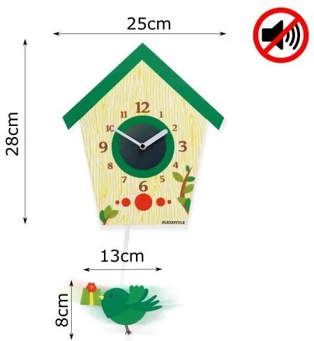 Originale orologio verde per la cameretta dei bambini