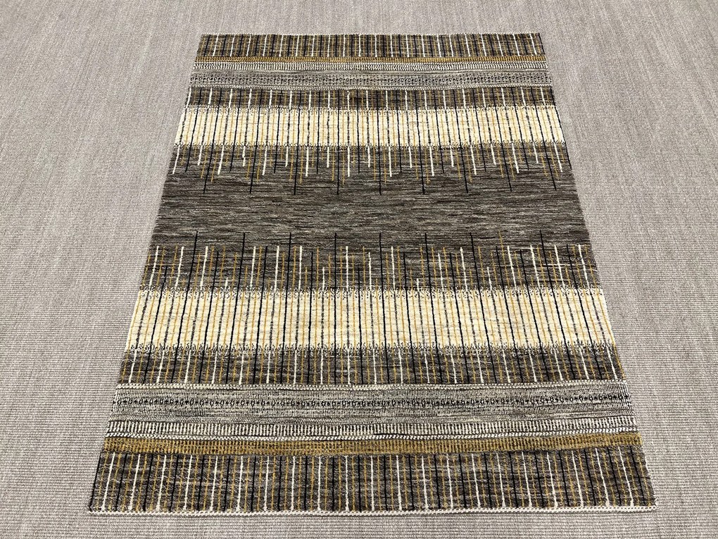 Loribaft Tappeto 150x200 Beige (Iran) Annodato A Mano