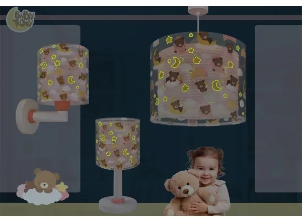 Dalber 41571S - Lampada LED per bambini BABY TEDDY 1xG4/4W/230V rosa