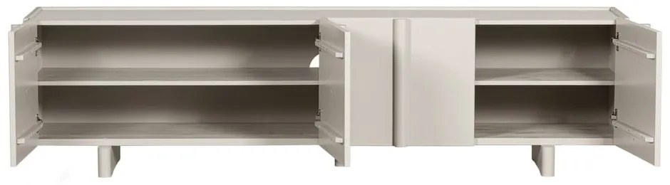 Tavolo TV modulare crema in legno di pino 200x53 cm Basu - WOOOD