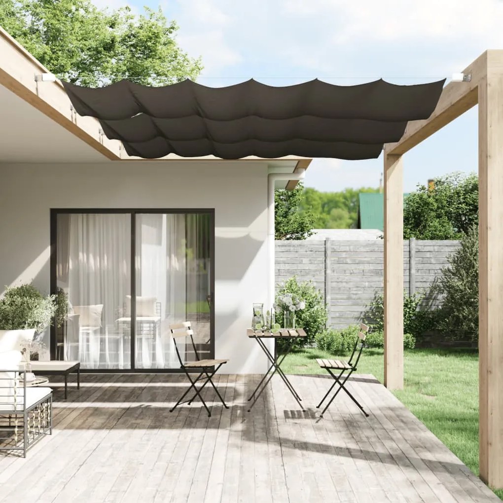 Paravento Verticale Antracite 60x270 Cm İn Tessuto Oxford /