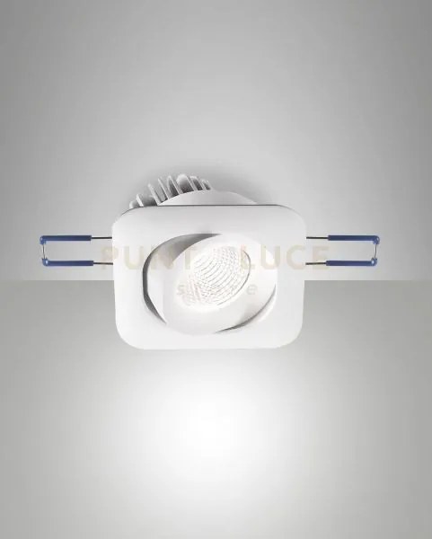 Sigma system incasso quadrato orientabile a led 7w 3000k 800lm ip40