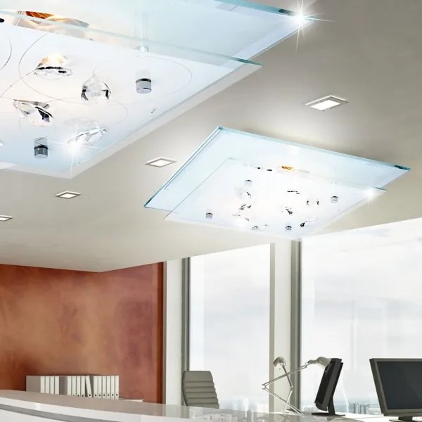 Globo 40408-2 - Plafoniera JASMINA  2xE27ILLU/40W/230V