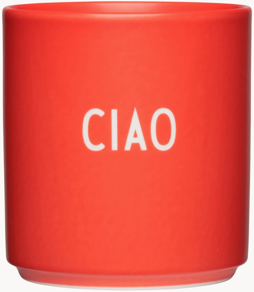 Tazza con scritta Favourite Ciao