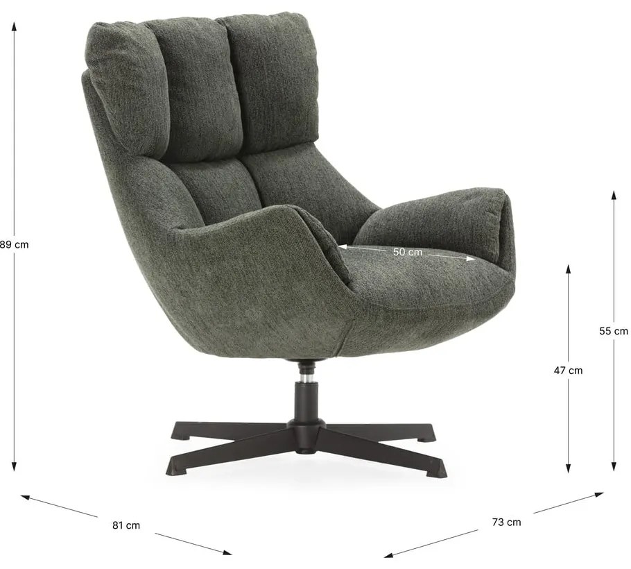 Poltrona verde Odette – Marckeric