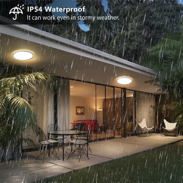 Brilagi - Lampada da soffitto per bagno ULTRASOTTILE LED/12W/230V Ø 22,5 cm argento IP54