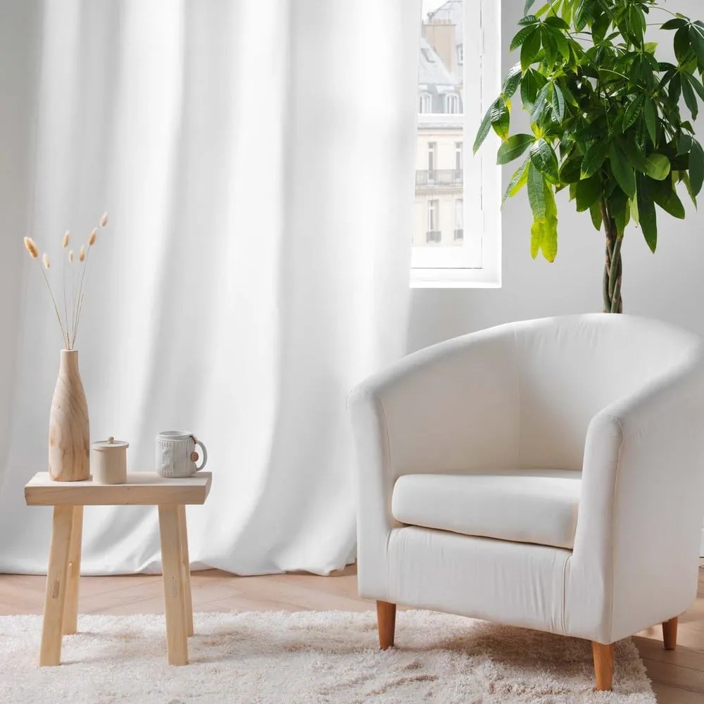 Tenda termoisolante bianca in microfibra 135x260 cm Micropolar – douceur d'intérieur