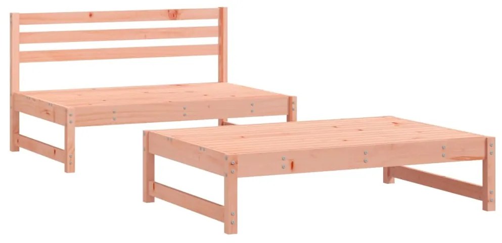 Set Salotto da Giardino 2 pz in Legno Massello di Douglas